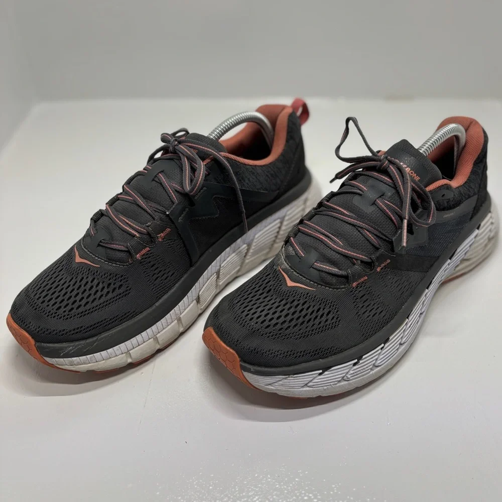 HOKA Gaviota 2 Women’s Running Shoes Size 11 Black Coral Stability Sneakers - Picture 2 of 13